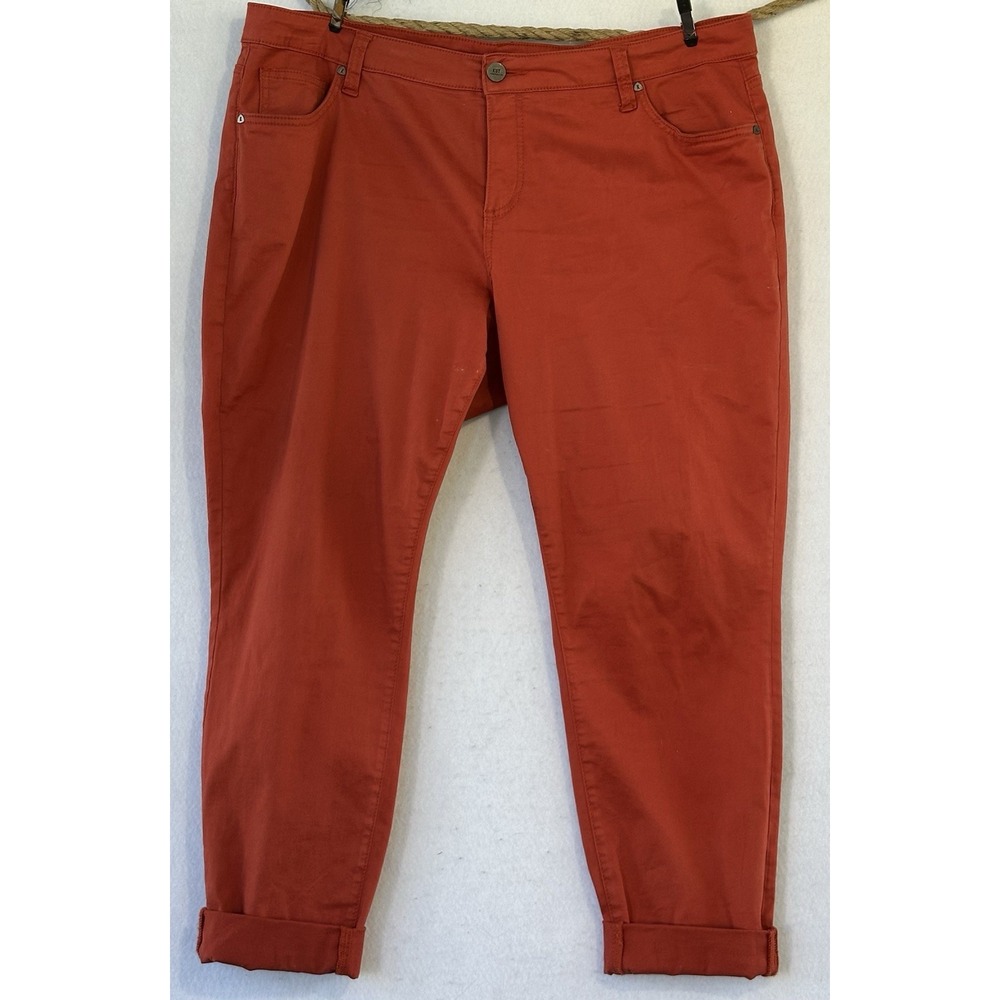 Kut From Kloth Boyfriend Pants Women's Size 16 W Orange - Picture 1 of 4